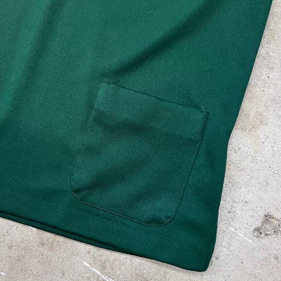 True Vintage Hilton Chainstitch Myrtle School Street Jeep Green Bowling Shirt 38 - Picture 7 of 11